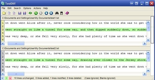 Иллюстрация к статье под названием TextDiff Сравнивает ваши документы и файлы на предмет изменений
